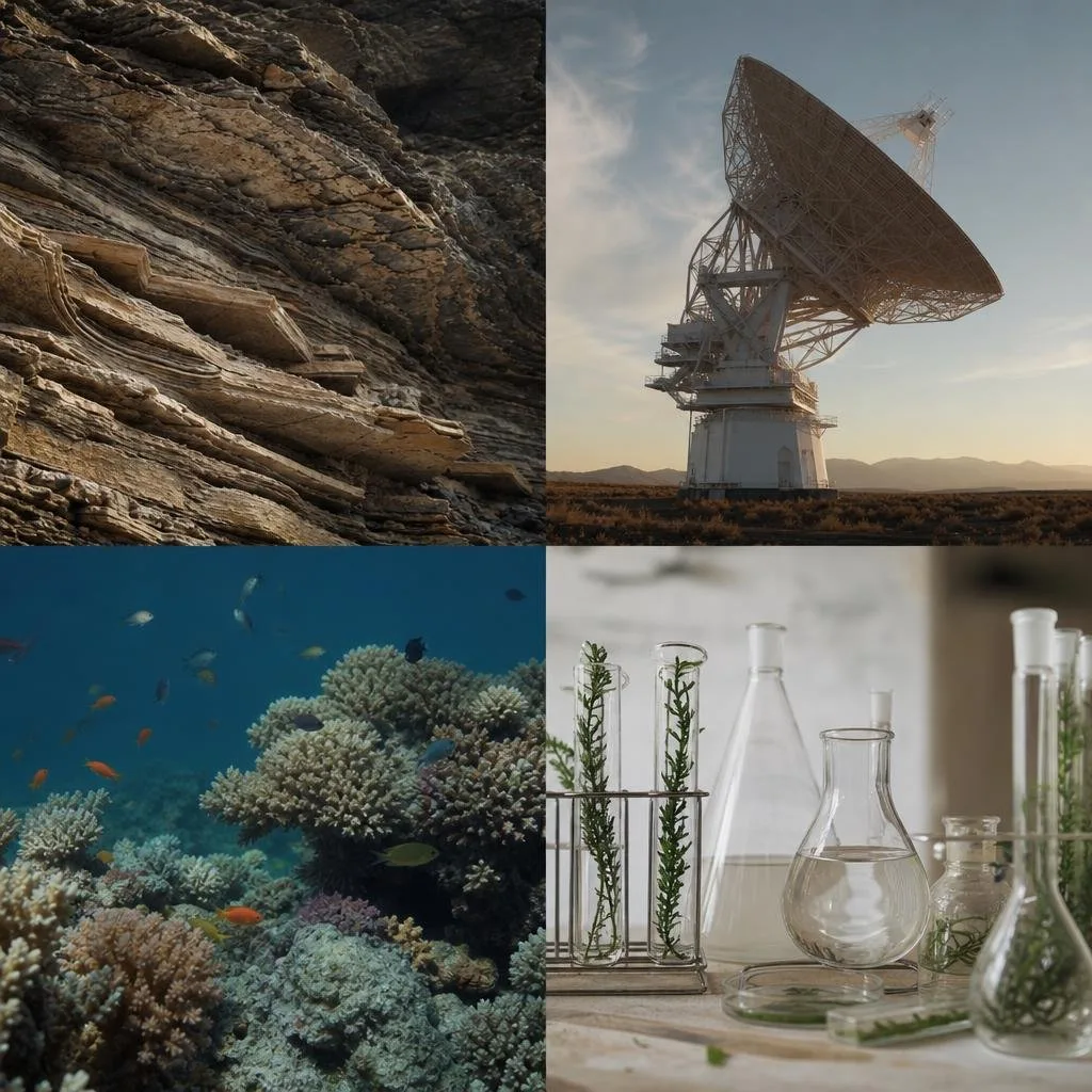 Overview of the science fields the magazine covers